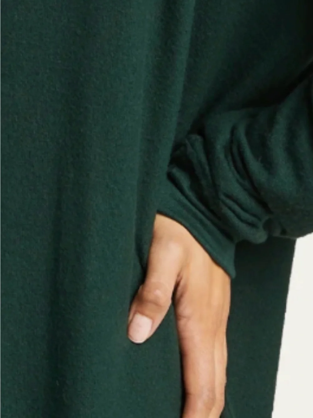 Alo Soho Oversized Crewneck Sweatshirt in Deep Forest Green Size Small